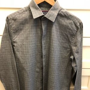 UnTuckit Casual Dress Shirt - Grey Plaid
